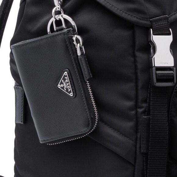 PRADA SAFFIANO POUCH KEY CHAIN - WALLET - CARD HOLDER - Picture 4 of 10
